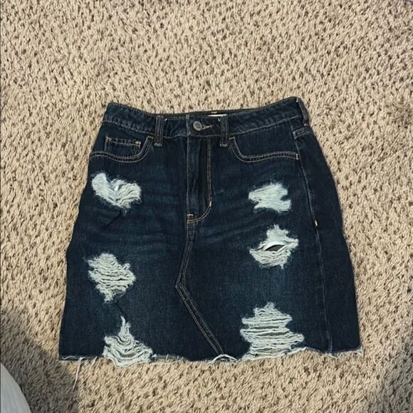 Hollister Dresses & Skirts - Hollister Denim Mini Pencil Skirt for Night Out